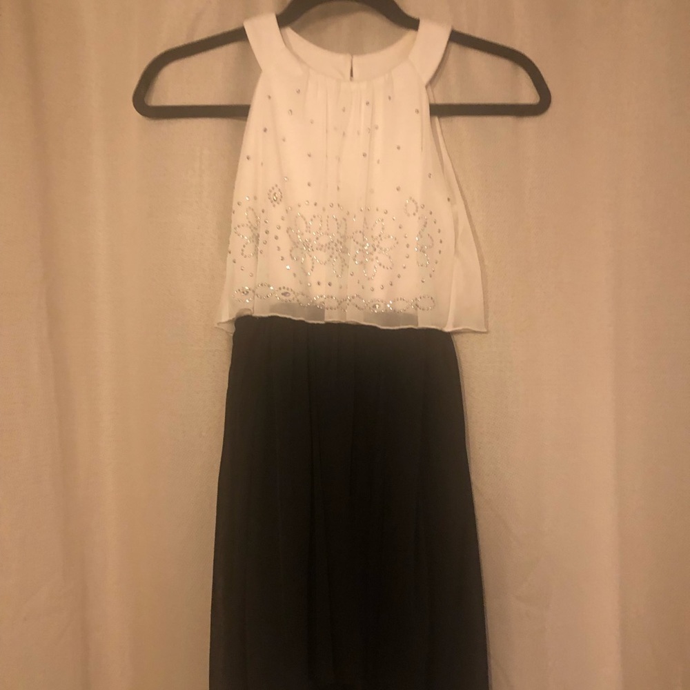 Girls size 10 black and white semi formal.